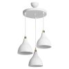 Φωτιστικό οροφής τρίφωτο Lofty pakoworld Ε27 λευκό Φ40x80εκ 147-000132