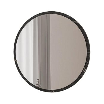 Καθρέπτης Sabino pakoworld ανθρακί μαρμάρου 60x2x60εκ 176-000050
