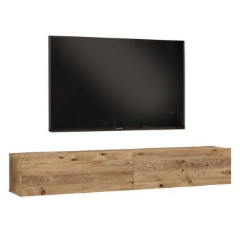 Έπιπλο τηλεόρασης επιτοίχιο Dello pakoworld sonoma 180x31.6x29.6εκ 176-000060