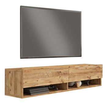 Έπιπλο τηλεόρασης επιτοίχιο Roscoe pakoworld sonoma 140x31.6x29.6εκ 176-000063