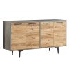 Μπουφές Jethro pakoworld sonoma-cement 130x40x70.6εκ 176-000077