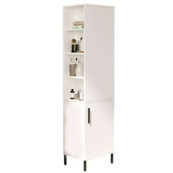 Ντουλάπι-στήλη Perseus pakoworld λευκό 45x35.5x173.6εκ 176-000095