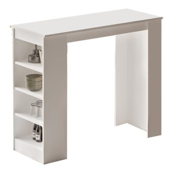 Τραπέζι μπαρ Riff pakoworld λευκό 120x51.5x101.5εκ 176-000096