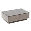 Τραπέζι σαλονιού Thunder pakoworld ανθρακί antique-γκρι antique 90x60x31.5εκ 176-000107