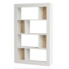 Βιβλιοθήκη Caring pakoworld λευκό-sonoma 94.5x27x145.5εκ 176-000115
