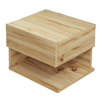 Κομοδίνο Conquer pakoworld επιτοίχιο sonoma 40x35x31εκ 176-000118