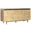 Μπουφές Jethro pakoworld sonoma-wenge 160x44.5x75.5εκ 176-000121