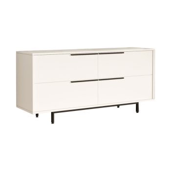 Μπουφές Lebon pakoworld μελαμίνης λευκό-μαύρο 160x44.5x74εκ 176-000141