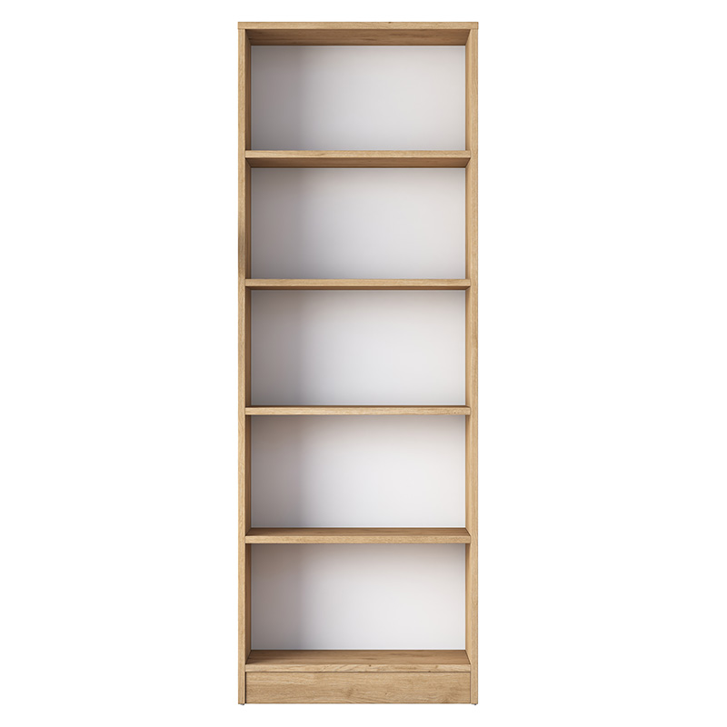 Βιβλιοθήκη Goldie sonoma-λευκό 60x25x170εκ - Image 4