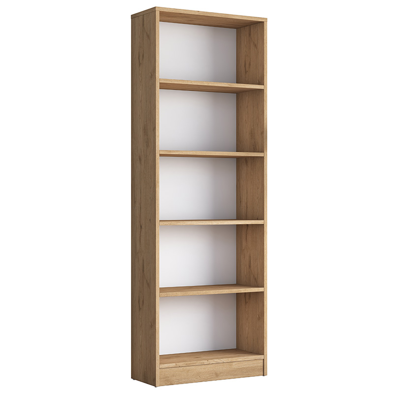 Βιβλιοθήκη Goldie pakoworld sonoma-λευκό 60x25x170εκ 182-000050