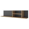 Ραφιέρα τοίχου Goldie pakoworld ανθρακί-φυσικό 120x19.8x25εκ 182-000056