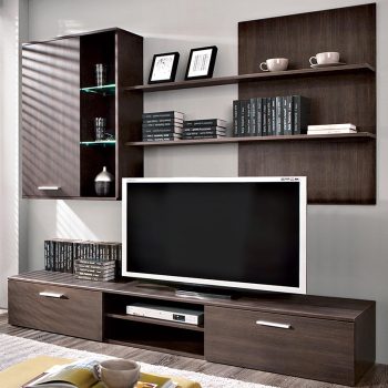 Alternative view of Σύνθετο σαλονιού Salome  LED wenge 200x41x190εκ