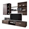 Σύνθετο σαλονιού Salome pakoworld LED wenge 200x41x190εκ 192-000003