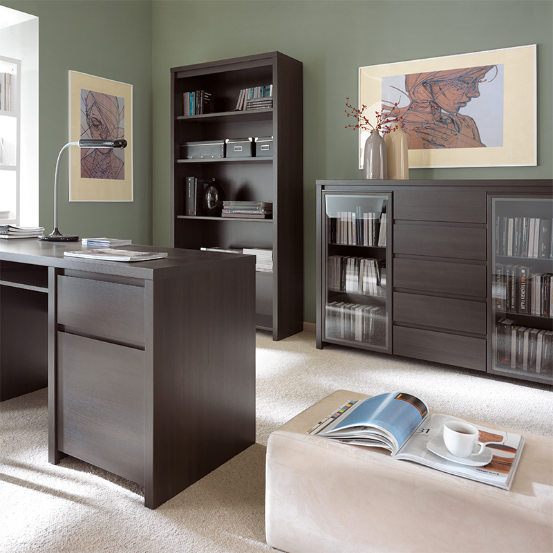Μπουφές-βιτρίνα Selina wenge 143.5x40.5x112.5εκ - Image 2