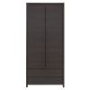 Ντουλάπα ρούχων δίφυλλη Selina pakoworld wenge 90x55.5x200.55εκ 195-000032