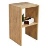 Βοηθητικό τραπέζι Leofric pakoworld μελαμίνης oak 30x30x60εκ 197-000158