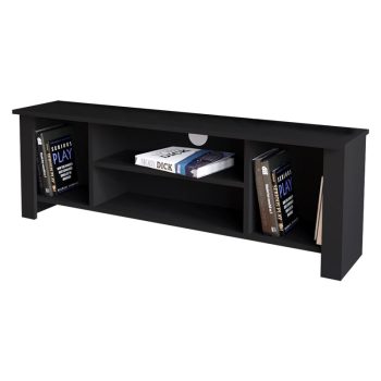 Έπιπλο τηλεόρασης Tserium pakoworld μελαμίνης μαύρο 120x30x45εκ 197-000169