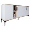Μπουφές Tajesy pakoworld μελαμίνης λευκό 180x40x78εκ 197-000213