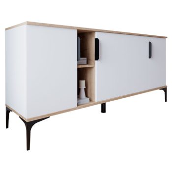 Μπουφές Tajesy pakoworld μελαμίνης λευκό 180x40x78εκ 197-000213