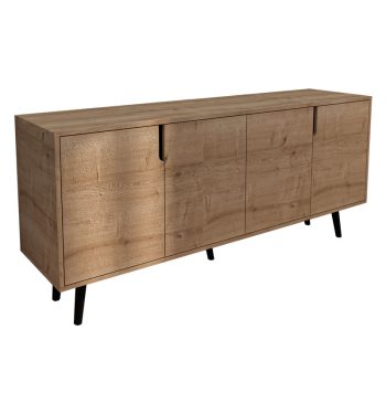Μπουφές Sennan pakoworld μελαμίνης oak 180x45x80εκ 197-000221