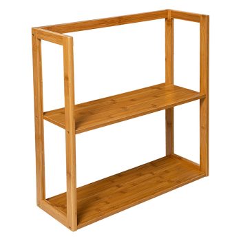 Ραφιέρα επιδαπέδια 2όροφη Dak pakoworld bamboo φυσικό 57x20x60εκ 199-000138