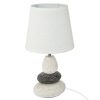 Επιτραπέζιο φωτιστικό Rockgem pakoworld Ε27 ivory-ανθρακί Φ18x33εκ 199-000456