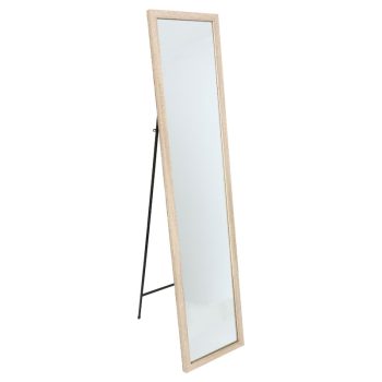 Καθρέπτης δαπέδου Stand pakoworld φυσικό 35.5x2.5x155.5εκ 199-000481