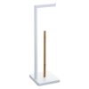 Χαρτοθήκη μπάνιου Nature pakoworld λευκό 20x20x64.5εκ 199-000484