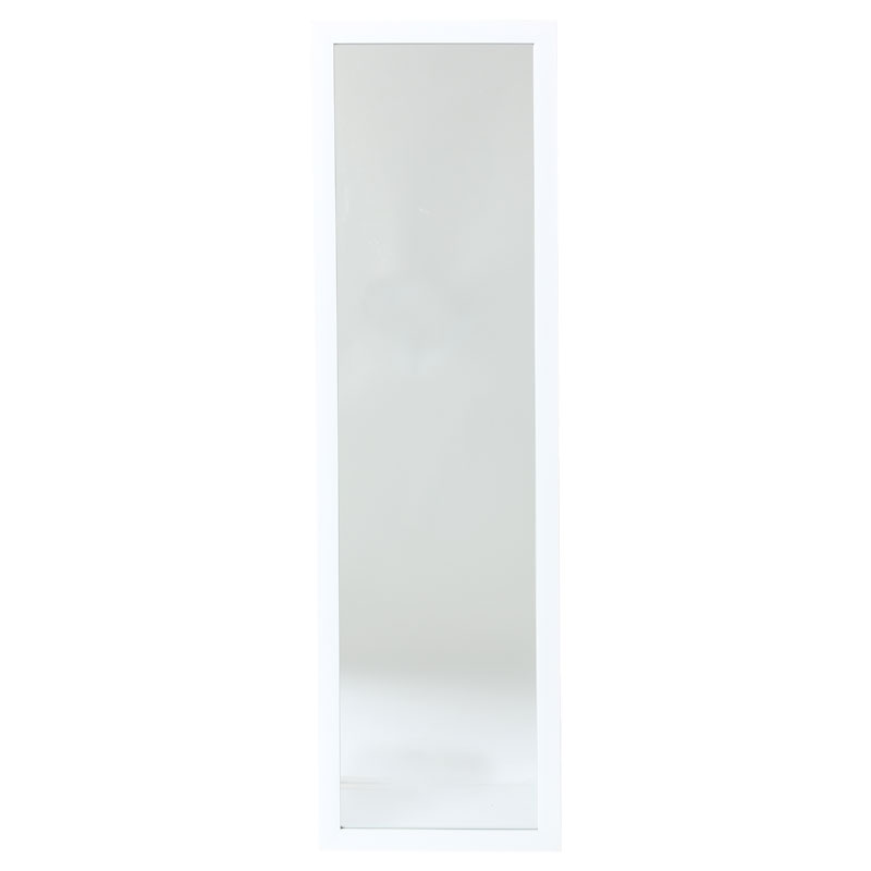 Καθρέπτης δαπέδου PWD-0112 polyresin-γυαλί λευκό 39x35.5x125εκ - Image 2
