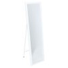 Καθρέπτης δαπέδου PWD-0112 pakoworld polyresin-γυαλί λευκό 39x35.5x125εκ 199-000502