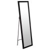 Καθρέπτης δαπέδου PWD-0112 pakoworld polyresin-γυαλί μαύρο 39x35.5x125εκ 199-000503
