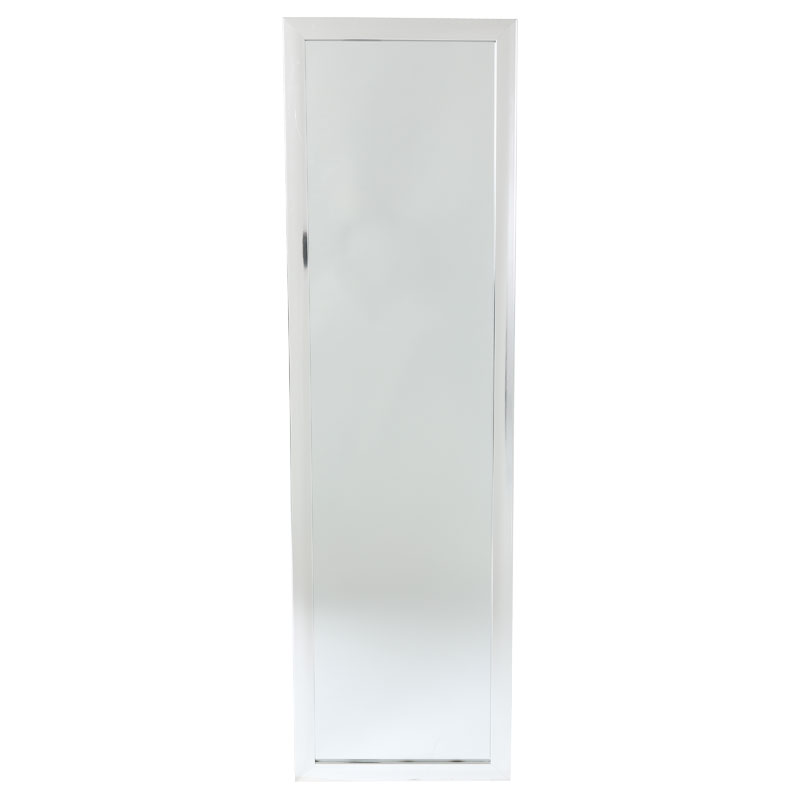 Καθρέπτης δαπέδου PWD-0112 polyresin-γυαλί ασημί 39x33.5x125εκ - Image 2