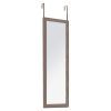 Καθρέπτης πόρτας PWD-0113 pakoworld MDF-αλουμίνιο καρυδί 35x2x109εκ 199-000506