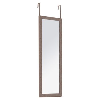 Καθρέπτης πόρτας PWD-0113 pakoworld MDF-αλουμίνιο καρυδί 35x2x109εκ 199-000506