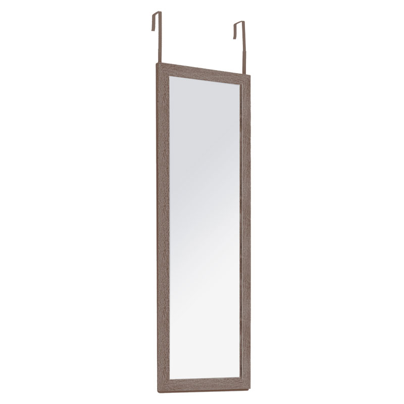 Καθρέπτης πόρτας PWD-0113 pakoworld MDF-αλουμίνιο καρυδί 35x2x109εκ 199-000506