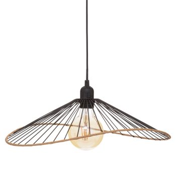 Φωτιστικό οροφής μονόφωτο Dess pakoworld Ε27 40W μαύρο 45x42x17.5εκ 199-000518