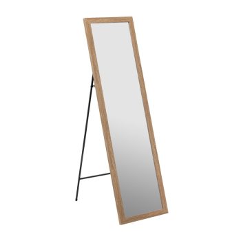 Καθρέπτης δαπέδου PWD-0112 pakoworld polyresin-γυαλί φυσικό 39x35.5x125εκ 199-000524