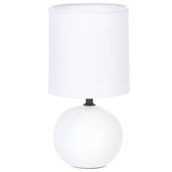 Επιτραπέζιο φωτιστικό PWL-1210 pakoworld Ε14 60W κεραμικό λευκό Φ13x25εκ 199-000530