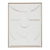 Διακοσμητικό τοίχου Louna pakoworld λευκό-φυσικό mdf 55x4x75εκ 199-000549
