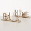 ΕΠΙΓΡΑΦΗ 2/ass HOME/RELAX Yoga Woman W6 H14cm MDF ΦΥΣΙΚΟ