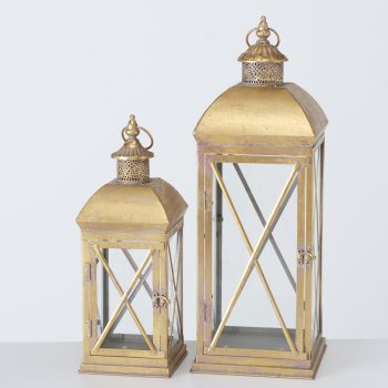 ΦΑΝΑΡΙ Gigaro Set/2  ΧΡΥΣΟ H46-64cm W17-23cm ΜΕΤΑΛΛΙΚΟ 20-96-551