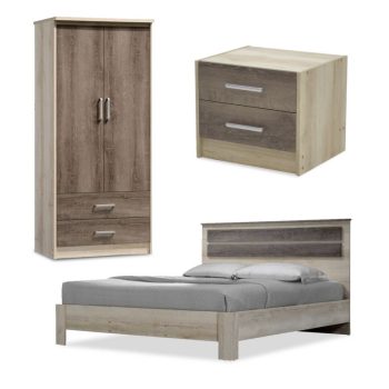 Φοιτητικό πακέτο επίπλων υπνοδωματίου Comfort 2 pakoworld σετ 3 τμχ 200-000533
