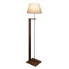 Φωτιστικό δαπέδου Lumino pakoworld Ε27 ivory-καρυδί Φ38x150εκ 202-000095