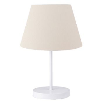 Επιτραπέζιο φωτιστικό PWL-1149 pakoworld Ε27 ivory-λευκό Φ22x37εκ 202-000102
