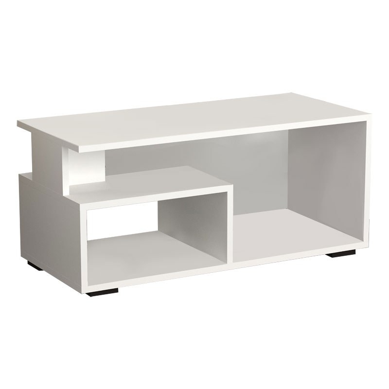 Τραπέζι σαλονιού Nellie pakoworld λευκό 90x45x45εκ 214-000029