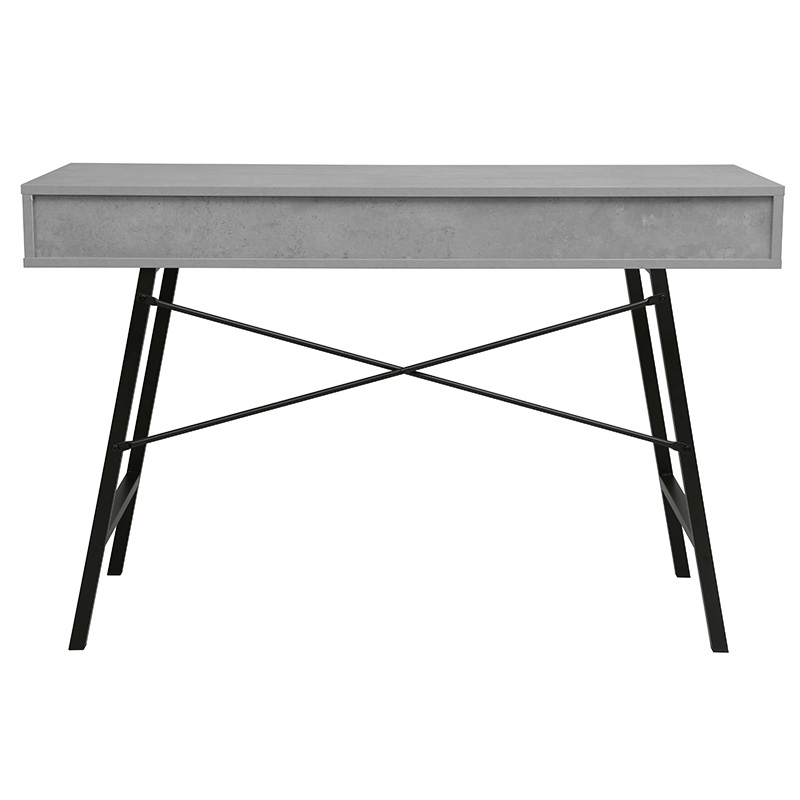 Γραφείο εργασίας Yamin γκρι cement-μαύρο 120x48x76εκ - Image 3