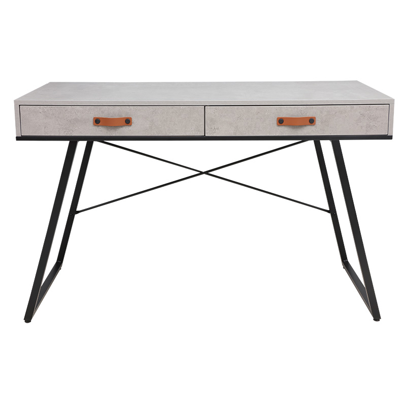 Γραφείο εργασίας Flex γκρι cement-μαύρο 120x60x76εκ - Image 2