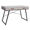 Γραφείο εργασίας Flex pakoworld γκρι cement-μαύρο 120x60x76εκ 225-000007