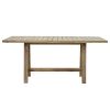 Τραπέζι Malibu pakoworld φυσικό ξύλο ακακία 170x90x75.5εκ 228-000006