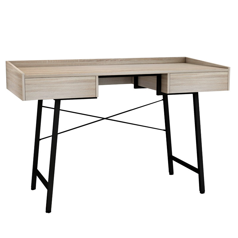 Γραφείο εργασίας Navona pakoworld sonoma-μαύρο 123x55x84εκ 230-000019